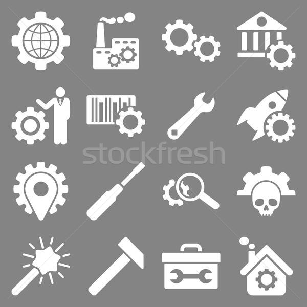 Opciones servicio herramientas vector estilo Foto stock © ahasoft