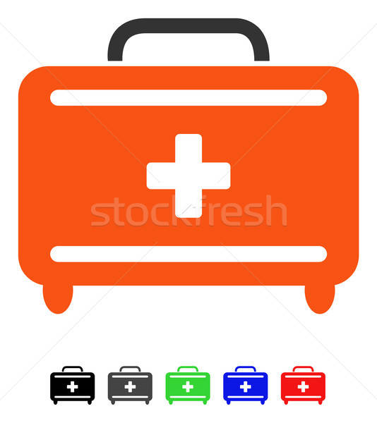 First Aid Toolkit Flat Icon Stock photo © ahasoft