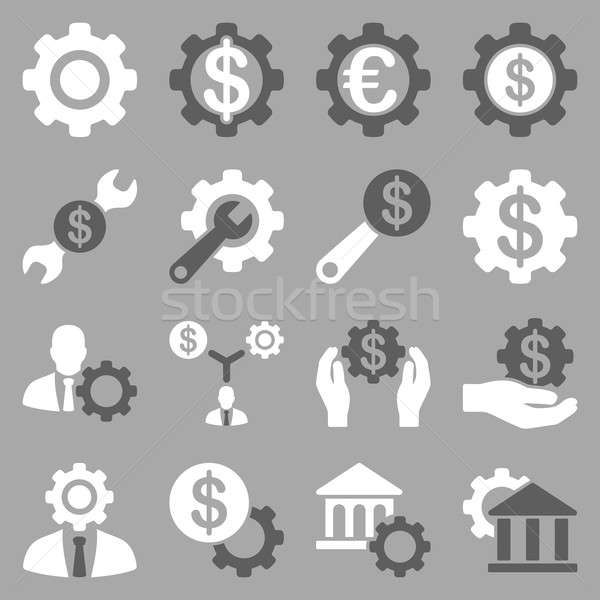 Financiar Unelte optiuni stil simboluri Imagine de stoc © ahasoft