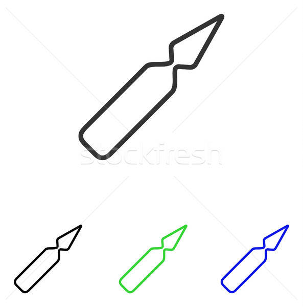 Empty Ampoule Flat Vector Icon Stock photo © ahasoft