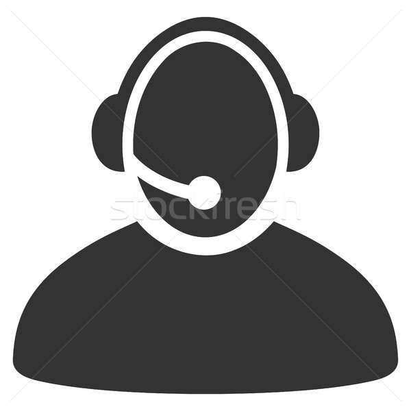 Call Center Operator Flat Icon Stock photo © ahasoft