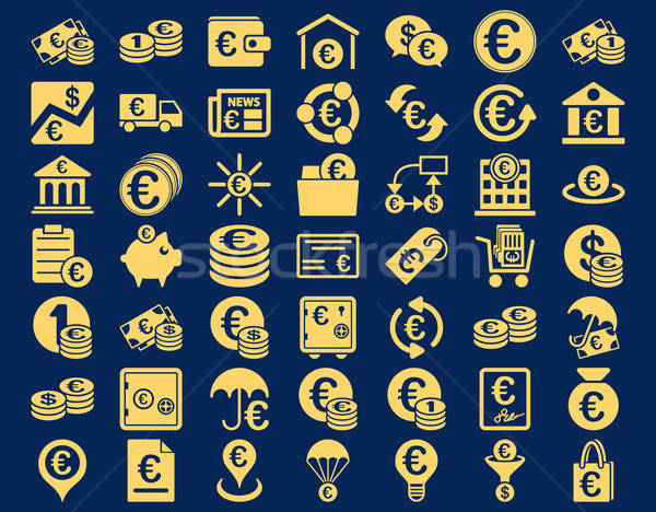 Euro Banking Icons Stock photo © ahasoft