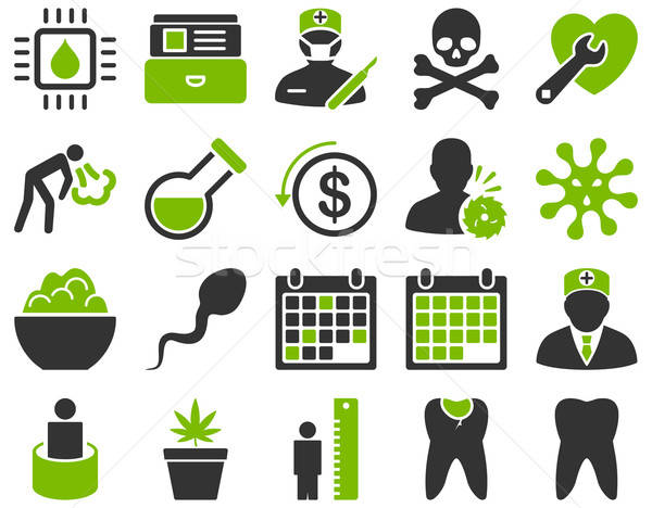 Medical bicolor icons Stock photo © ahasoft