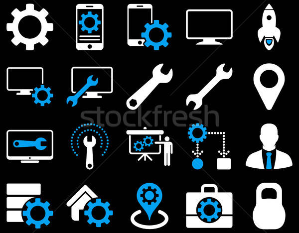 Settings and Tools Icons Stock photo © ahasoft