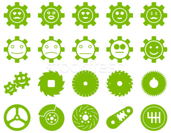 Tools and Smile Gears Icons Stock photo © ahasoft