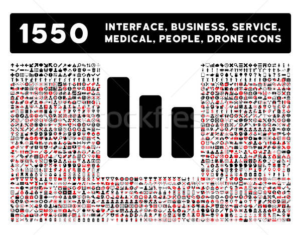 гистограмма икона больше интерфейс бизнеса Сток-фото © ahasoft
