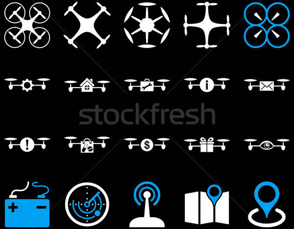 Air drone and quadcopter tool icons Stock photo © ahasoft