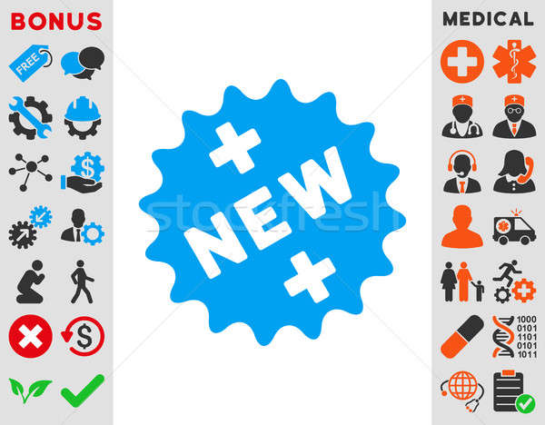 Nouvelle médicaux vignette icône style symbole [[stock_photo]] © ahasoft