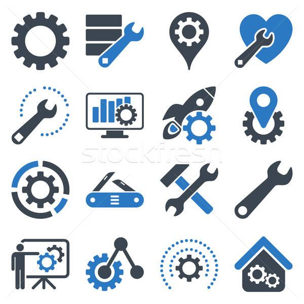 Stockfoto: Opties · dienst · tools · vector · stijl