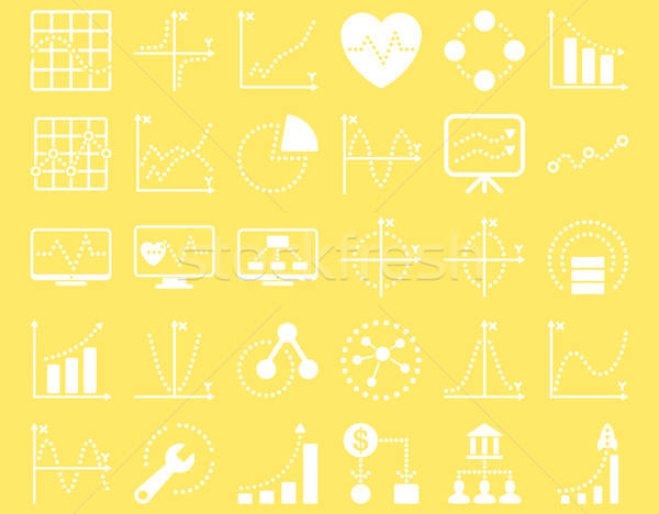Dotted Charts Icons Stock photo © ahasoft
