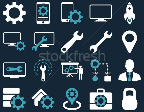 Stockfoto: Tools · iconen · stijl