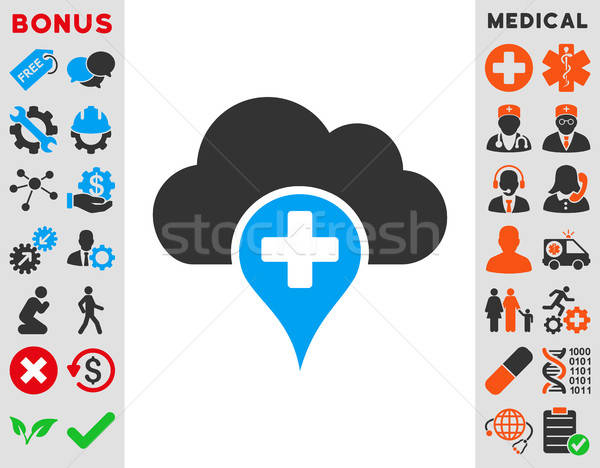 Medical Cloud Icon Stock photo © ahasoft