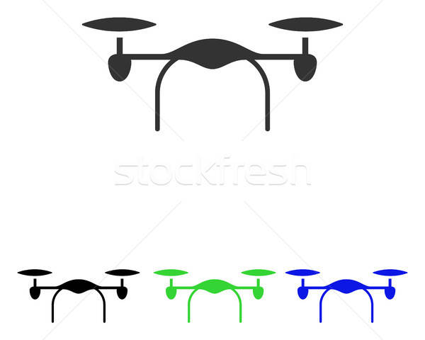 Quadcopter Flat Vector Icon Stock photo © ahasoft