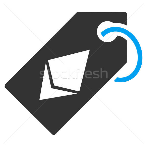 Ethereum Tag Flat Icon Stock photo © ahasoft