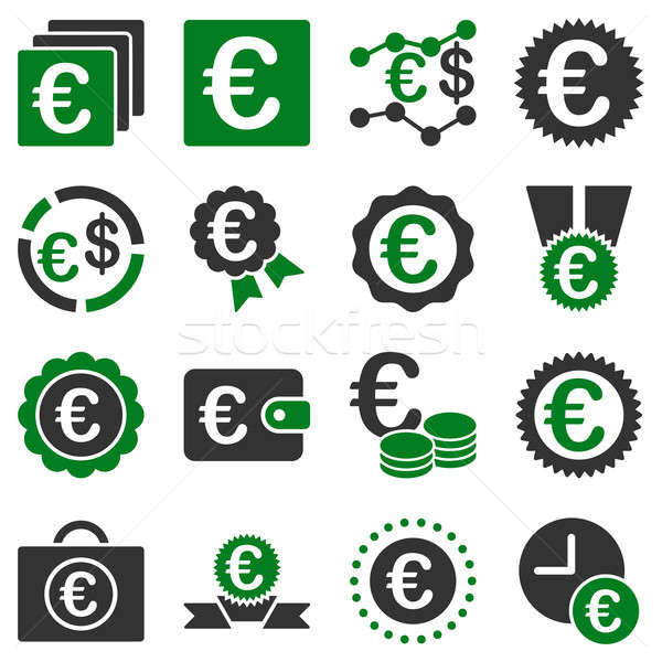 Euro banking business servizio strumenti icone Foto d'archivio © ahasoft