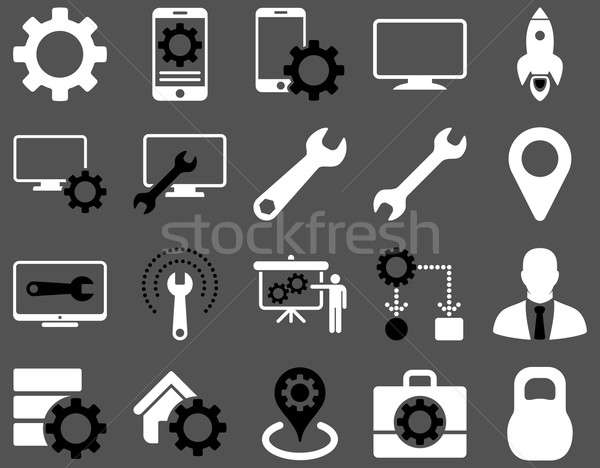 Settings and Tools Icons Stock photo © ahasoft