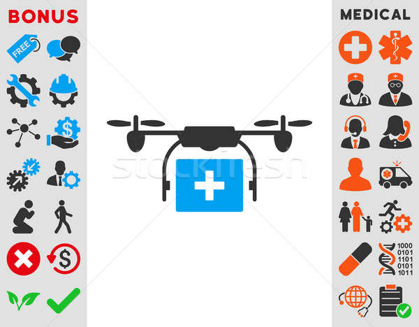 Medical Drone Shipment Icon Stock photo © ahasoft