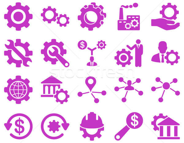 Stockfoto: Tools · iconen · vector · ingesteld · stijl