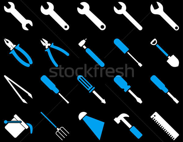 Equipment and Tools Icons Stock photo © ahasoft