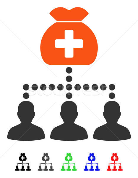 Medical Fund Clients Flat Icon Stock photo © ahasoft