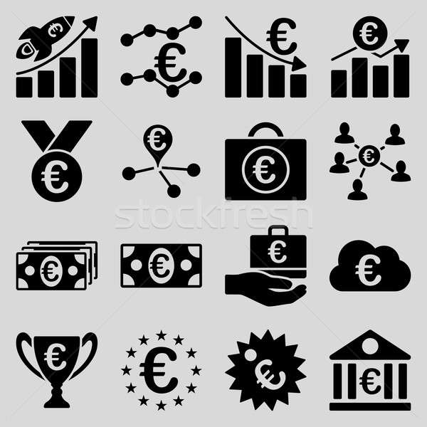 Stockfoto: Euro · bancaire · business · dienst · tools · iconen