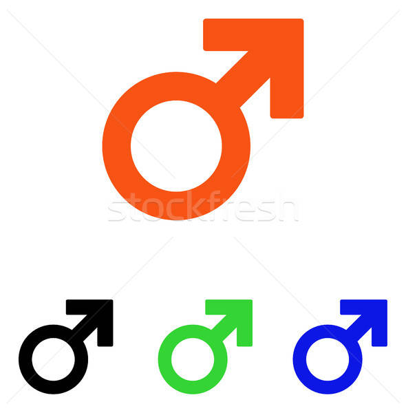 Male Symbol Flat Vector Icon Stock photo © ahasoft