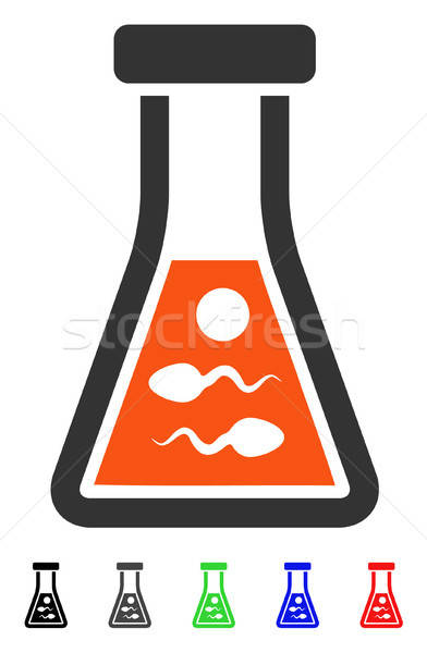 Sperma vloeibare icon vector gekleurd kleur Stockfoto © ahasoft