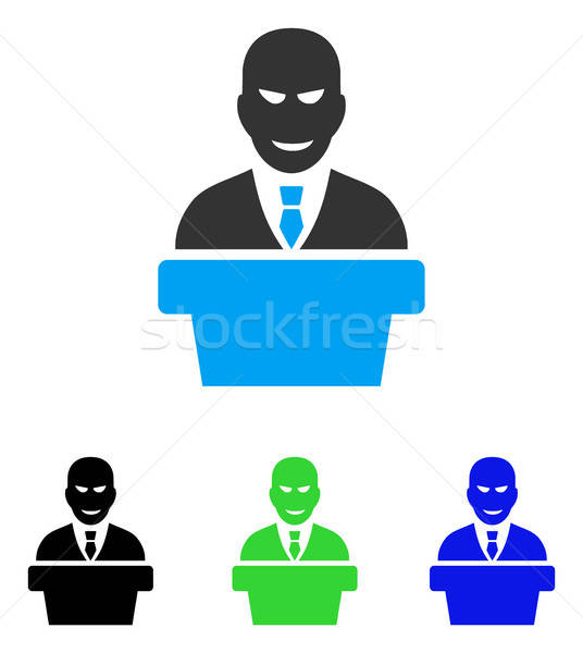 Stock photo: Demagogue Flat Icon