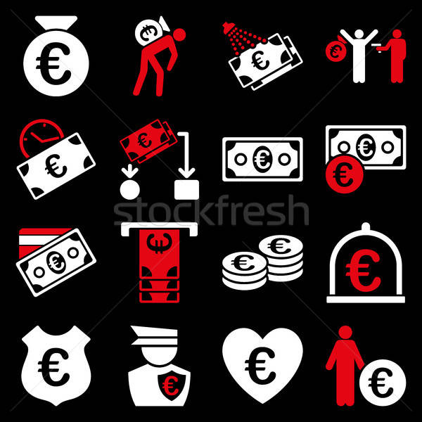 Сток-фото: евро · банковской · бизнеса · службе · инструменты · иконки
