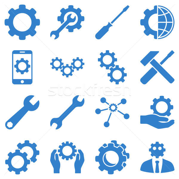 Stockfoto: Opties · dienst · tools · stijl · symbolen