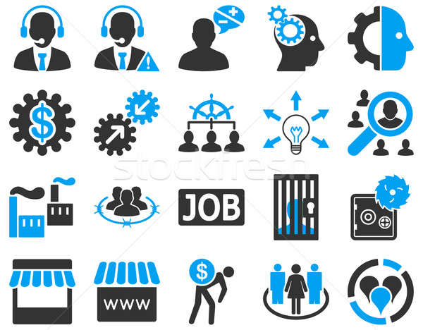 Business, service, management icons. Stock photo © ahasoft