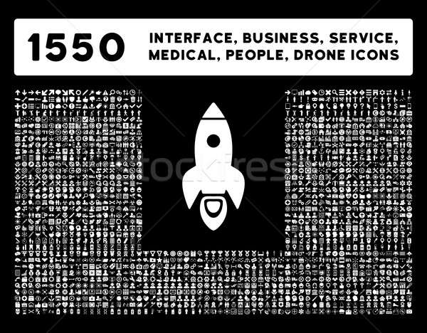 Interface, Business, Tools, People, Medical, Awards Glyph Icons Stock photo © ahasoft