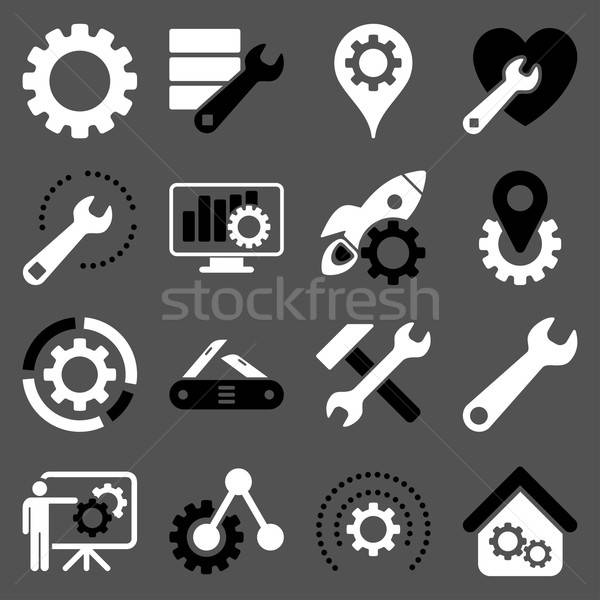 Stockfoto: Opties · dienst · tools · vector · stijl