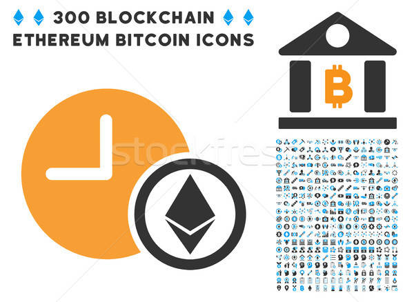Ethereum Credit Clock Flat Icon with Stock photo © ahasoft