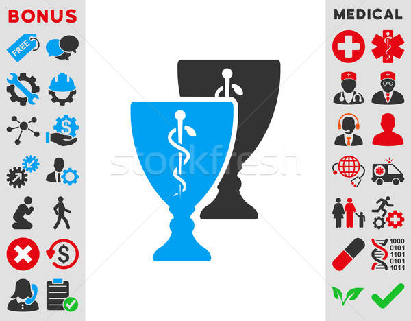 Medizinischen Tassen Symbol Vektor Stil Symbol Stock foto © ahasoft