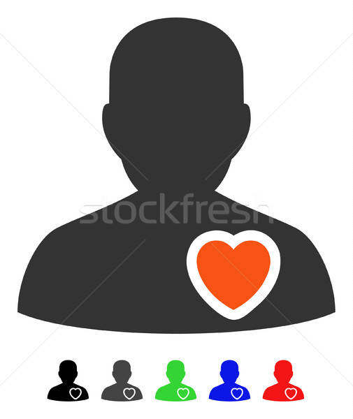 Patient Heart Flat Icon Stock photo © ahasoft