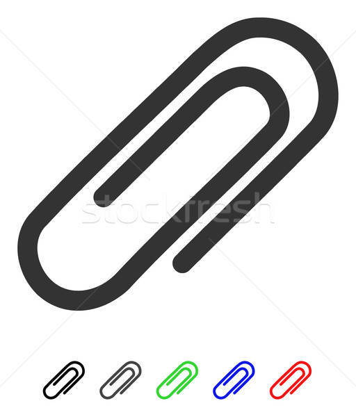 Paperclip Flat Icon Stock photo © ahasoft