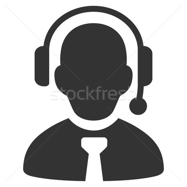 Call Center Boss Flat Icon Stock photo © ahasoft