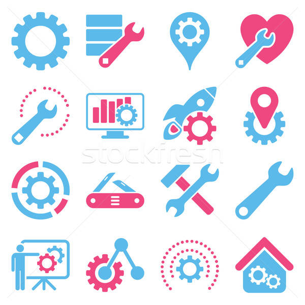 Stock photo: Options and service tools icon set