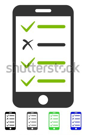 Mobile Test Flat Vector Icon Stock photo © ahasoft