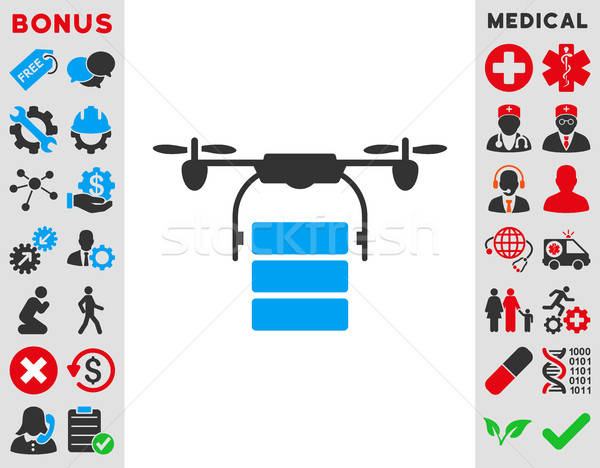 Cargo Drone Icon Stock photo © ahasoft