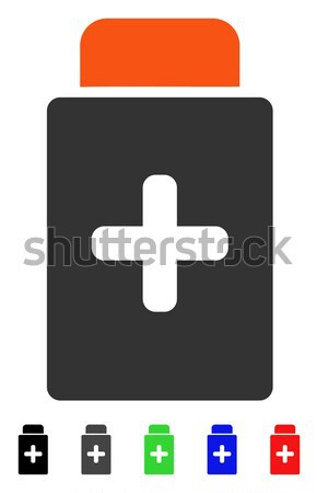 Foto stock: Garrafa · ícone · vetor · cor