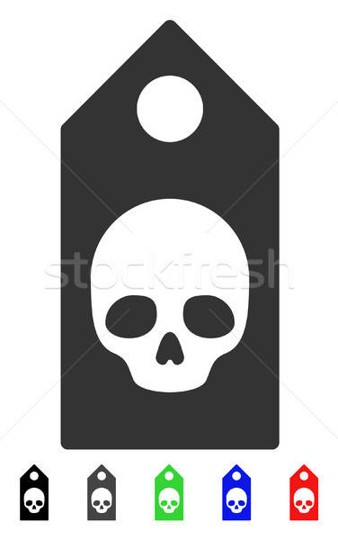 Foto stock: Muerte · icono · vector · color