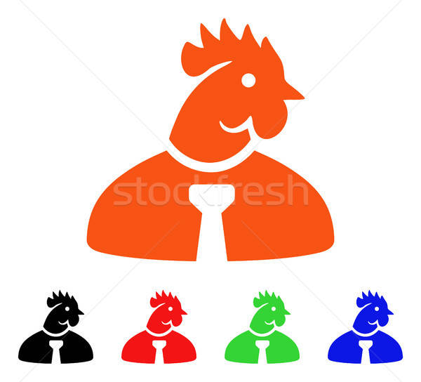 Chicken Manager Vector Icon Stock photo © ahasoft