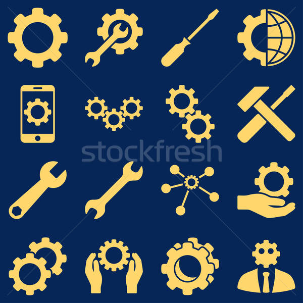 Options and service tools icon set Stock photo © ahasoft