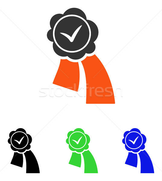 Validation Seal Flat Vector Icon Stock photo © ahasoft