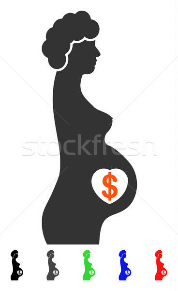 Surrogate Mother Flat Icon Stock photo © ahasoft