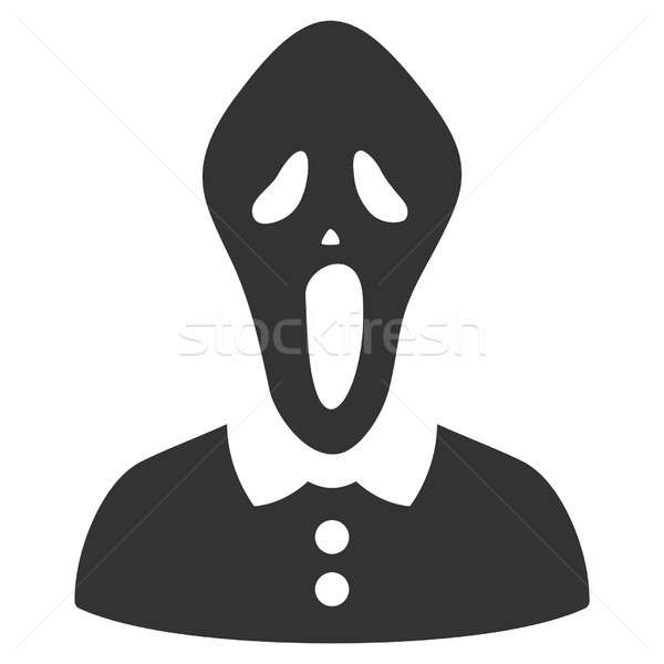 Horror ikon szürke piktogram stílus szimbólum Stock fotó © ahasoft