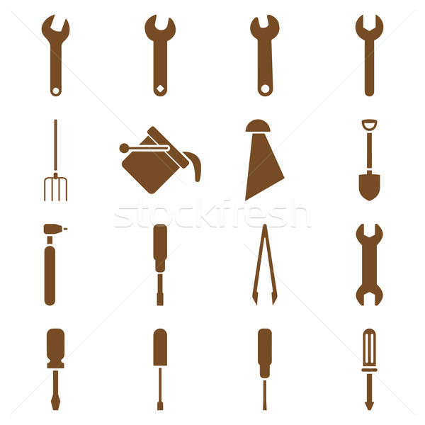 Instruments and tools icon set Stock photo © ahasoft