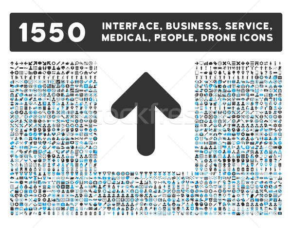 Arrow Up Icon and More Interface, Business, Tools, People, Medical, Awards Flat Glyph Icons Stock photo © ahasoft